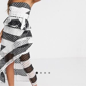 ASOS Design lace midi dress